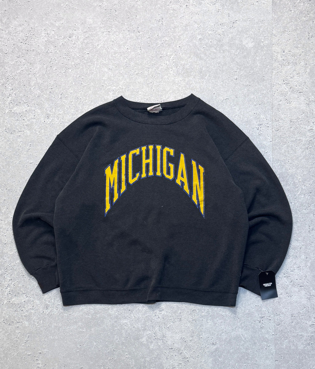 Vintage 80s Michigan College Sweater (XL)
