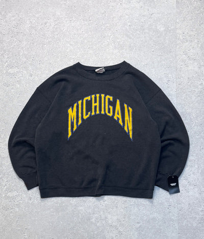 Vintage 80s Michigan College Sweater (XL)