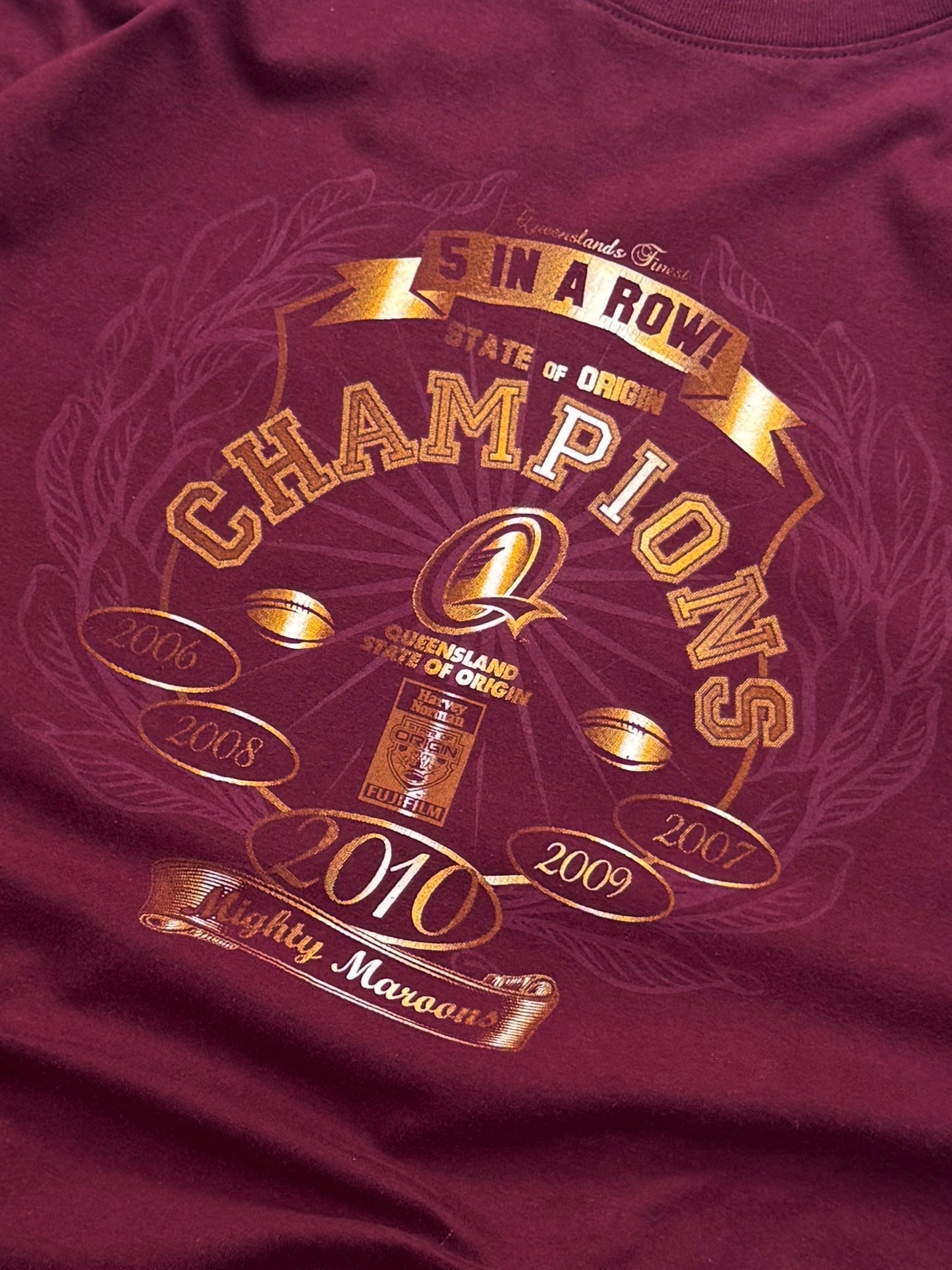 Vintage 2000s Queensland Maroons State of Origin Dynasty Tee (XL)