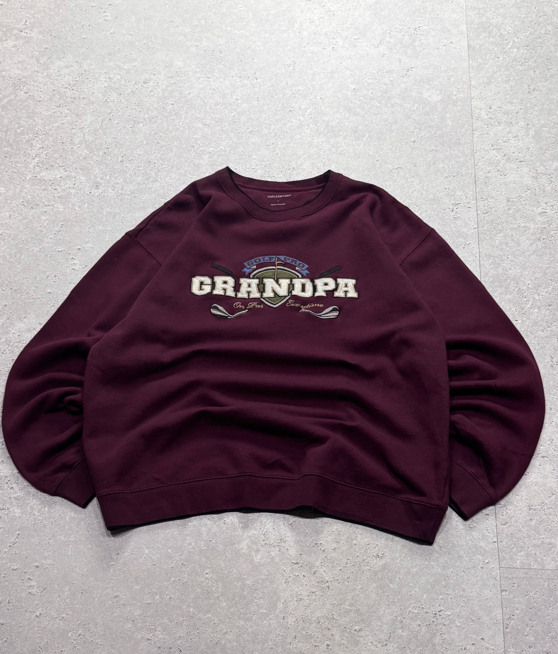 Vintage 2000s Grandpa Golf Embroidered Sweater (XL)