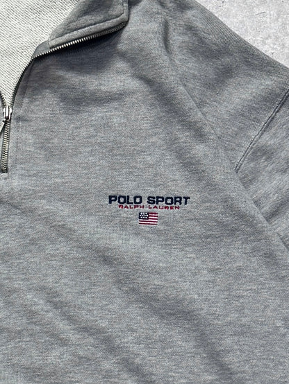 Vintage Polo Sport Ralph Lauren Quarter Zip Sweater (L)