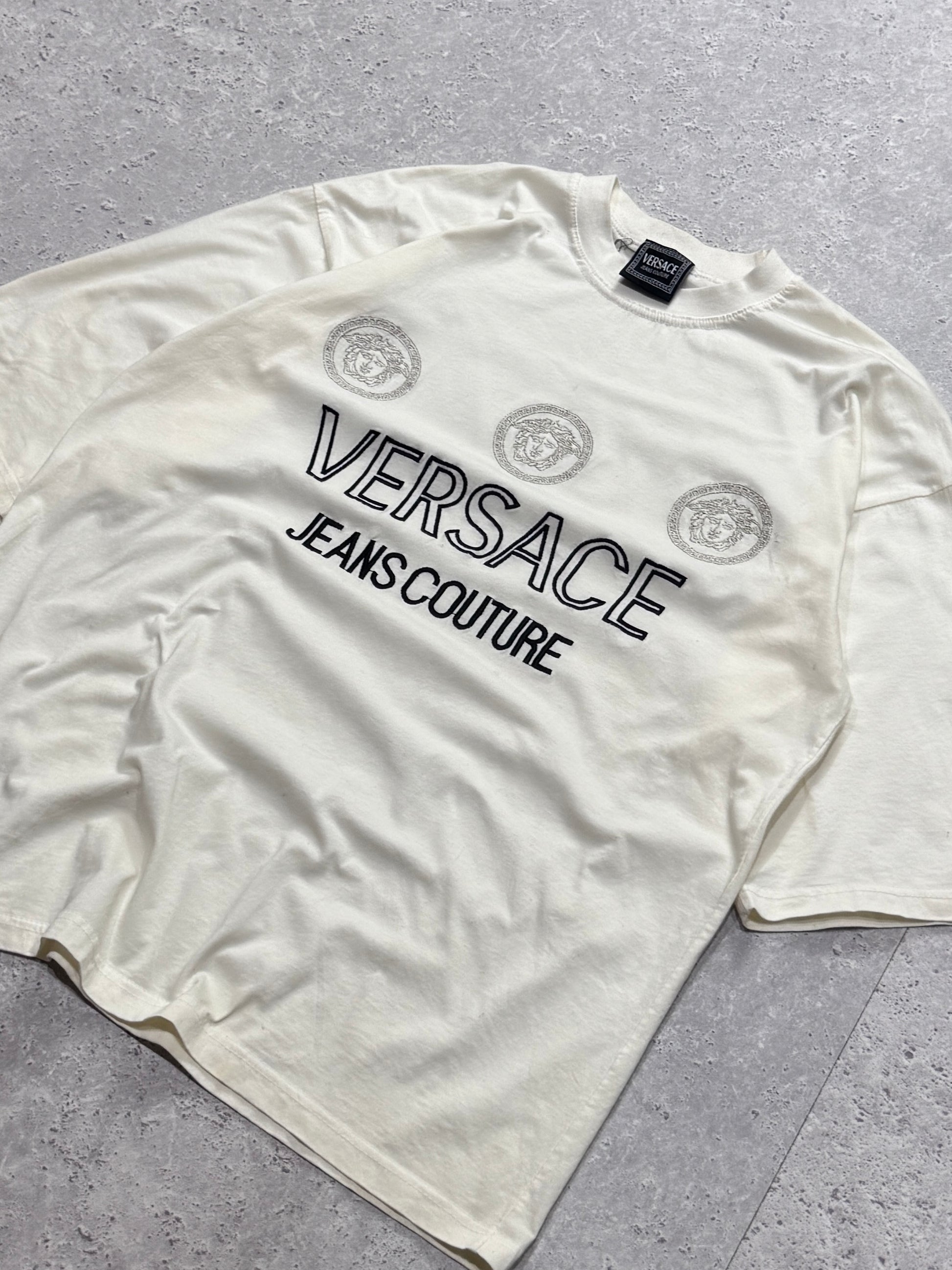 Vintage Versace Jeans Couture Logo Tee (XL)