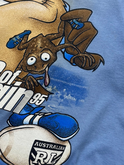Vintage 1995 New South Wales Blues Rugby League X Taz Looney Tunes Tee (M)