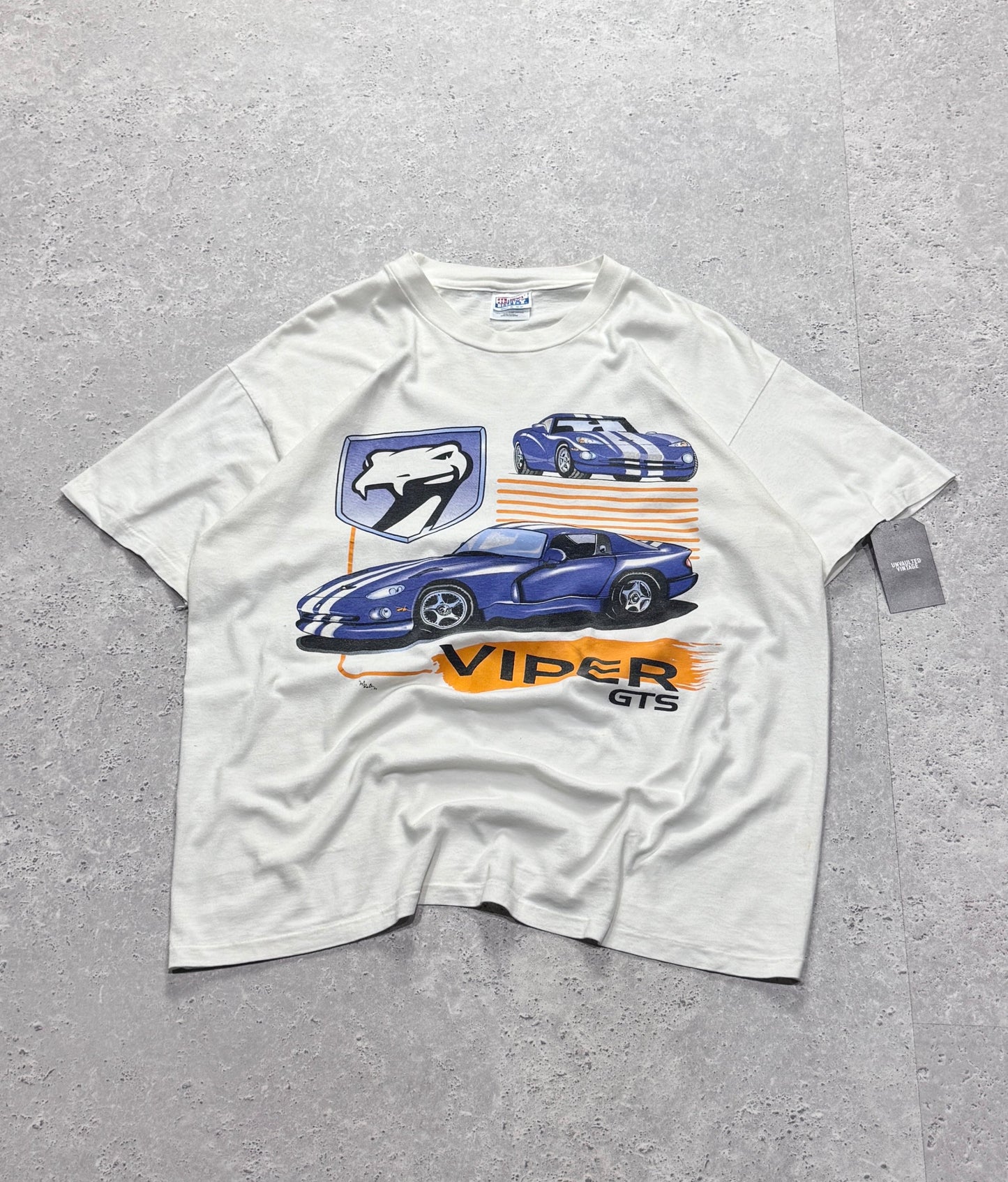 Vintage 90s Dodge Viper GTS Racecar Tee (XL)