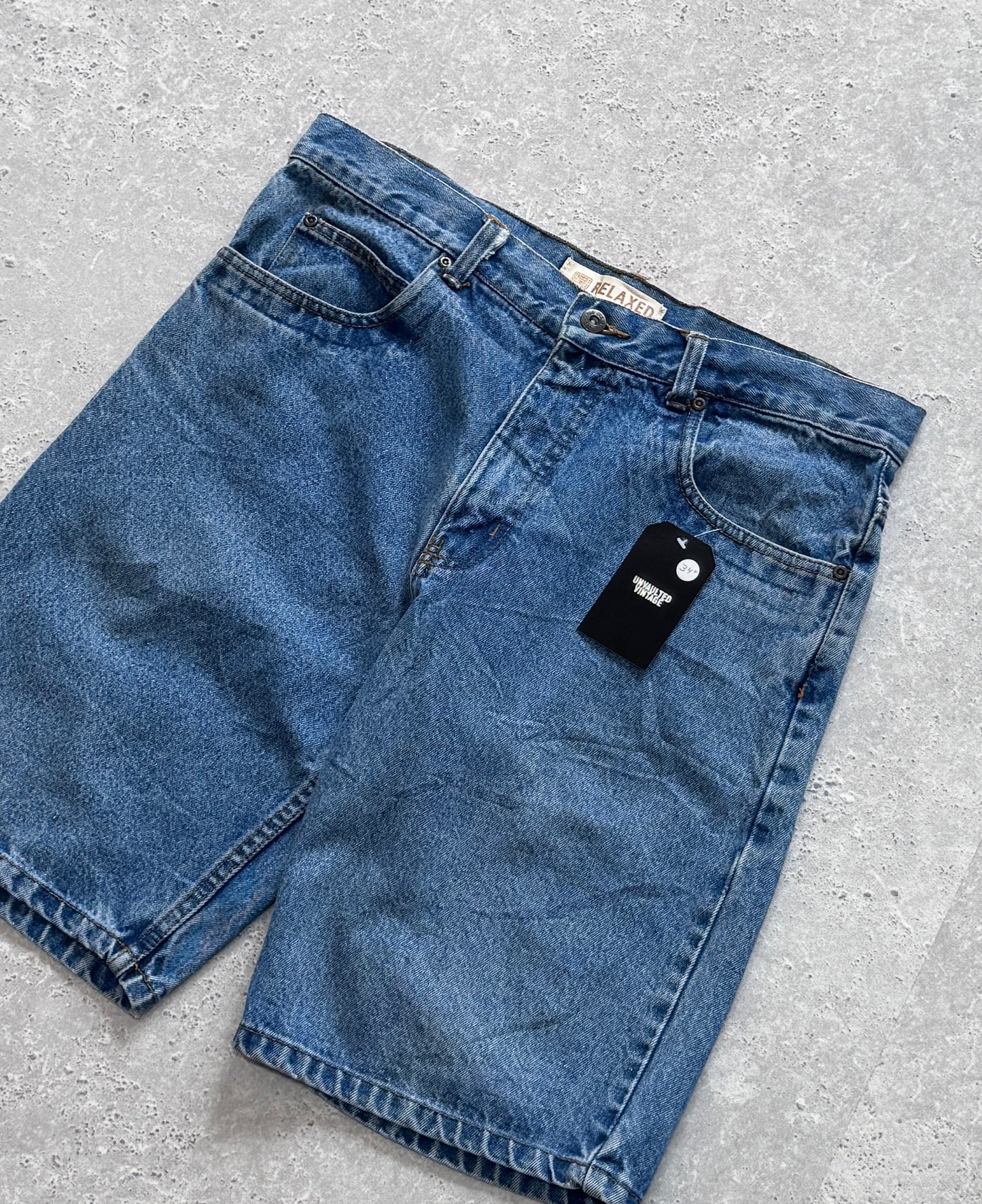 Vintage Y2K Faded Glory Denim Jorts (34")