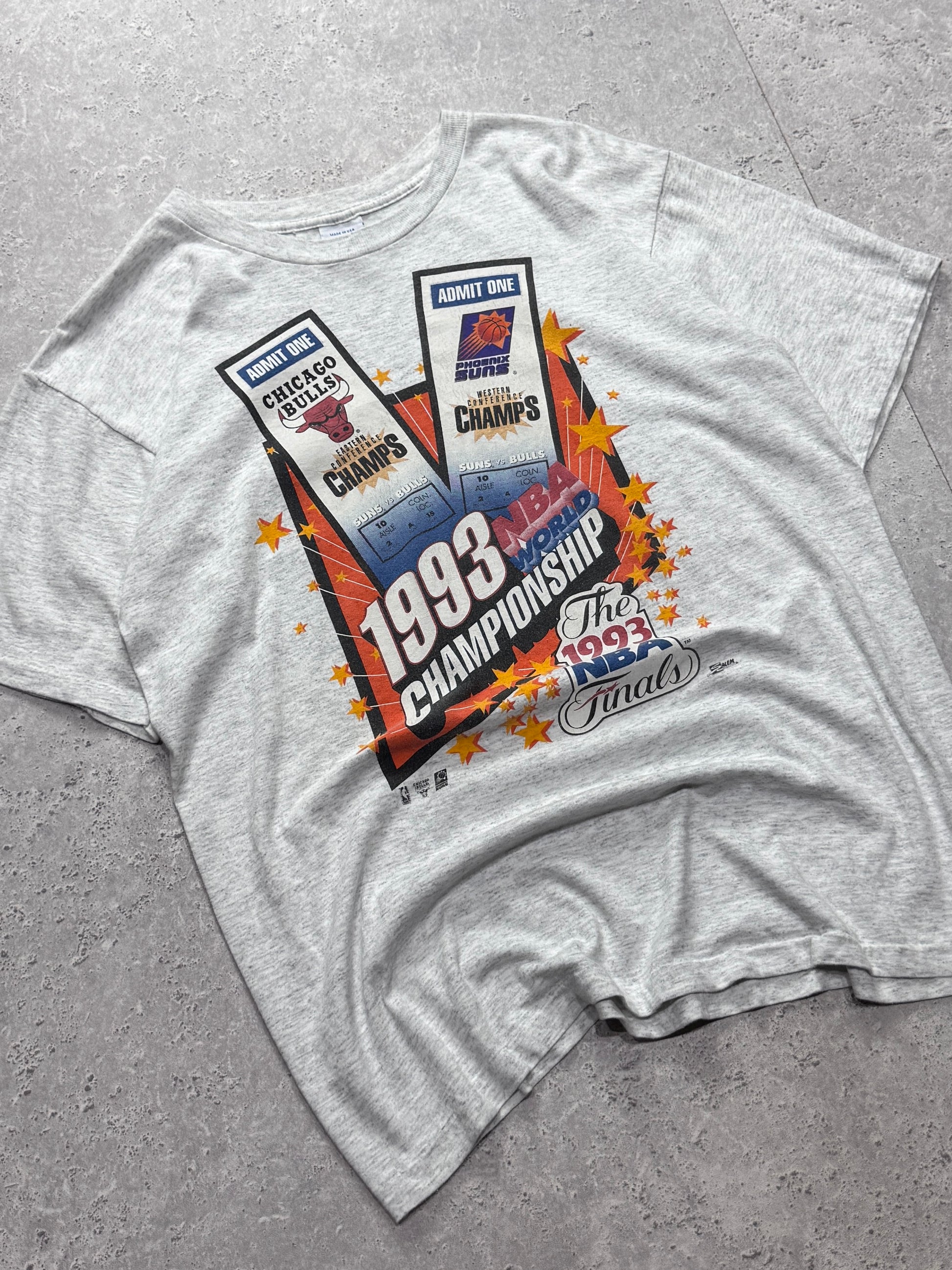 Vintage 1993 NBA World Championship Bulls Vs Suns Tee (L)