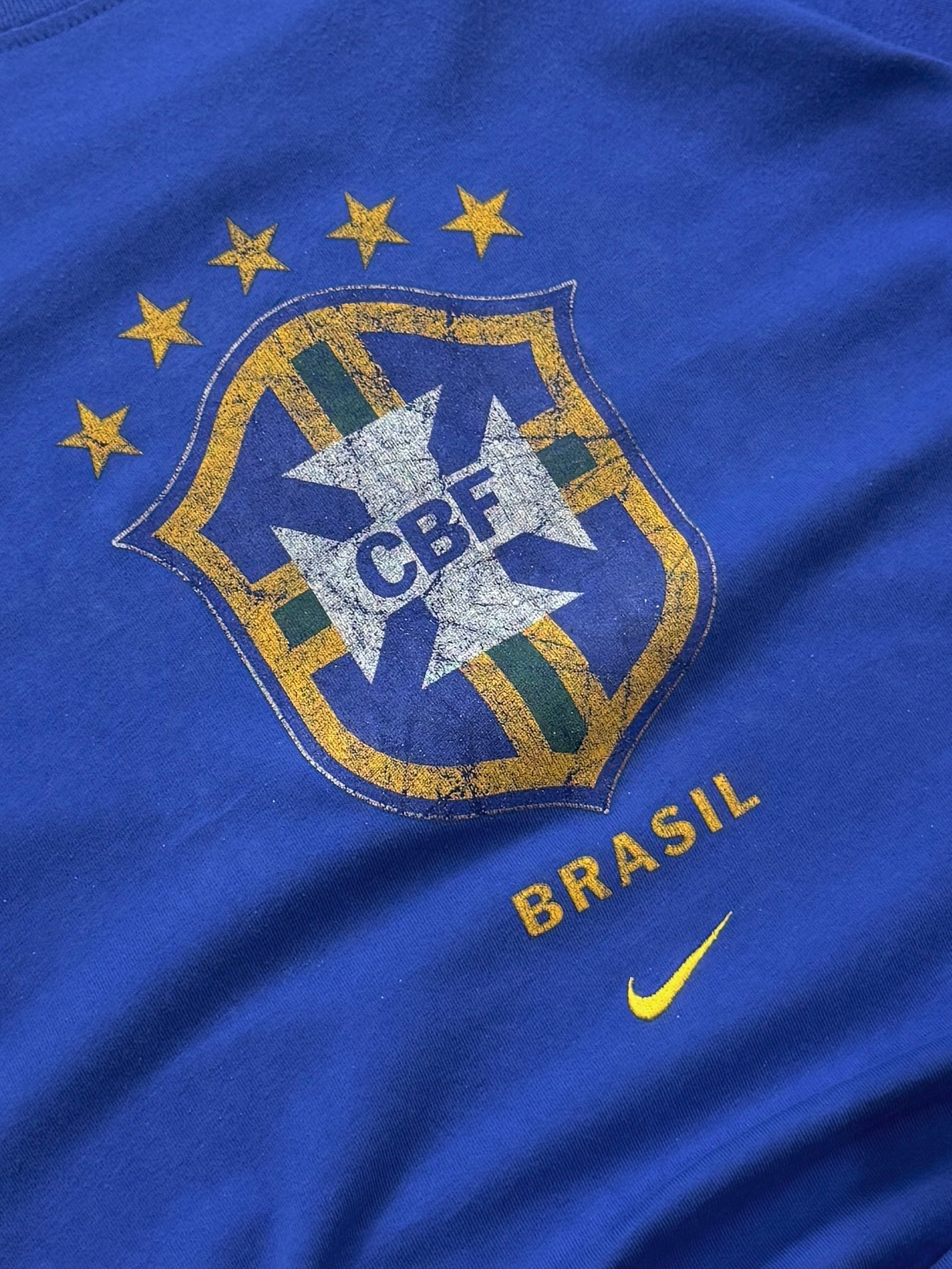 Vintage 2000s Nike X Brasil Football Tee (M)