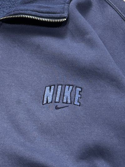 Vintage 2000s Nike Embroidered Quarter Zip Sweater (L)