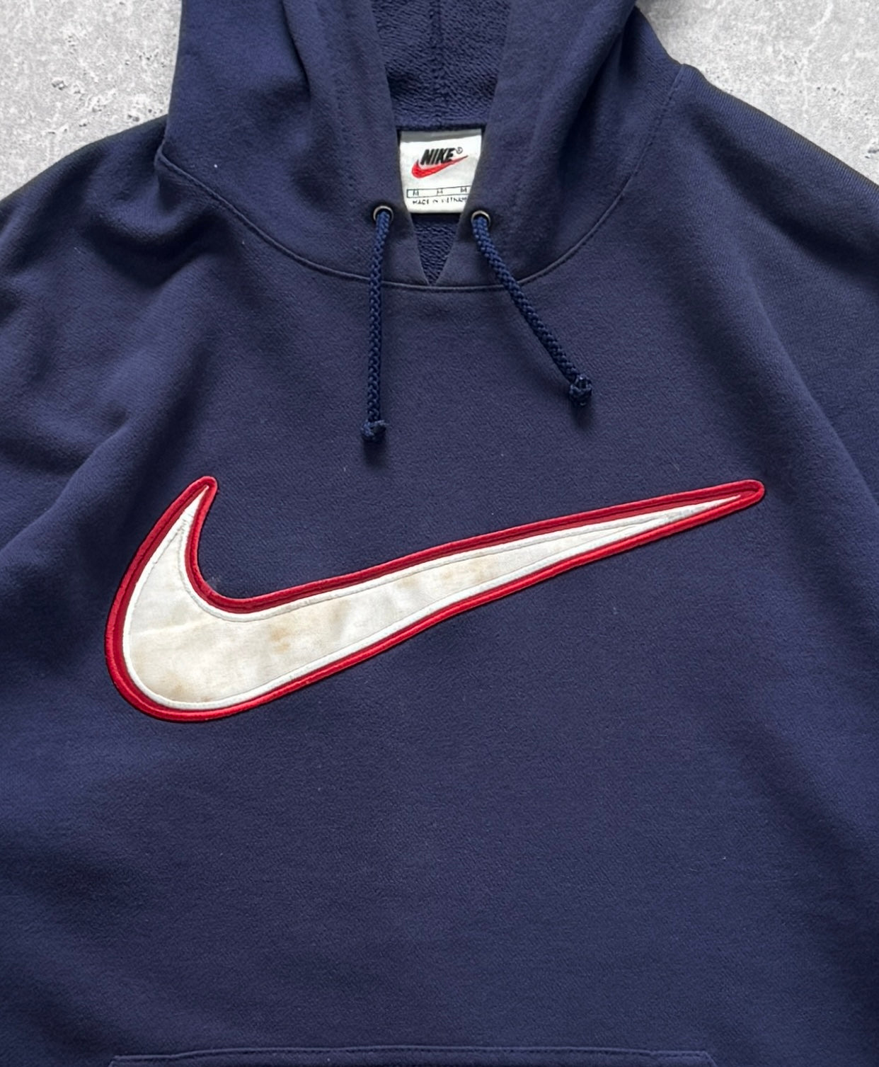 Vintage 90s Nike Swoosh Hoodie (L)