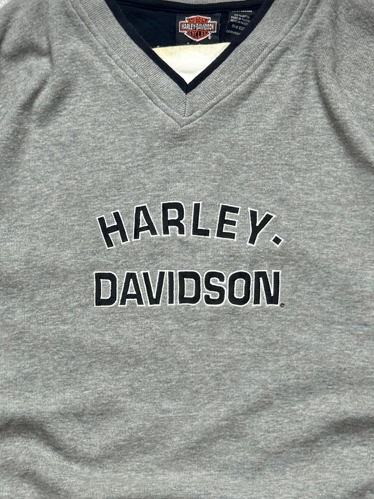 Vintage 2000s Harley Davidson Embroidered Jersey Tee (2XL)