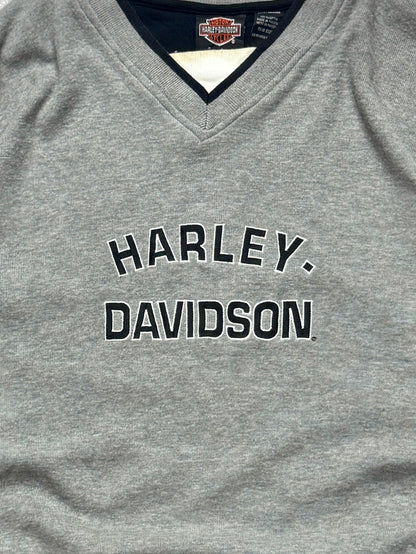 Vintage 2000s Harley Davidson Embroidered Jersey Tee (2XL)