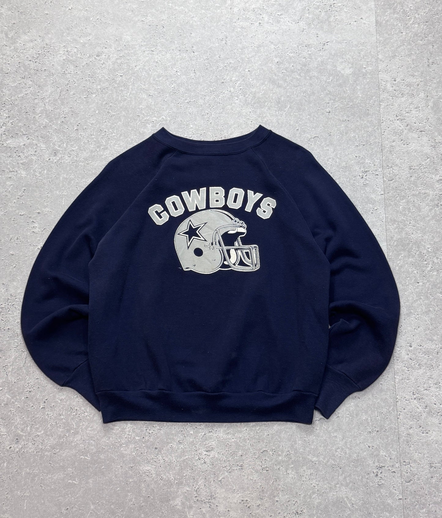 Vintage 80s Dallas Cowboys NFL Helmet Sweater (M)