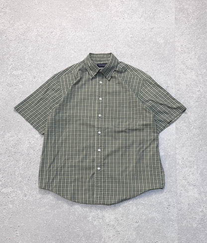 Vintage 2000s Plaid Button Up Shirt (L)