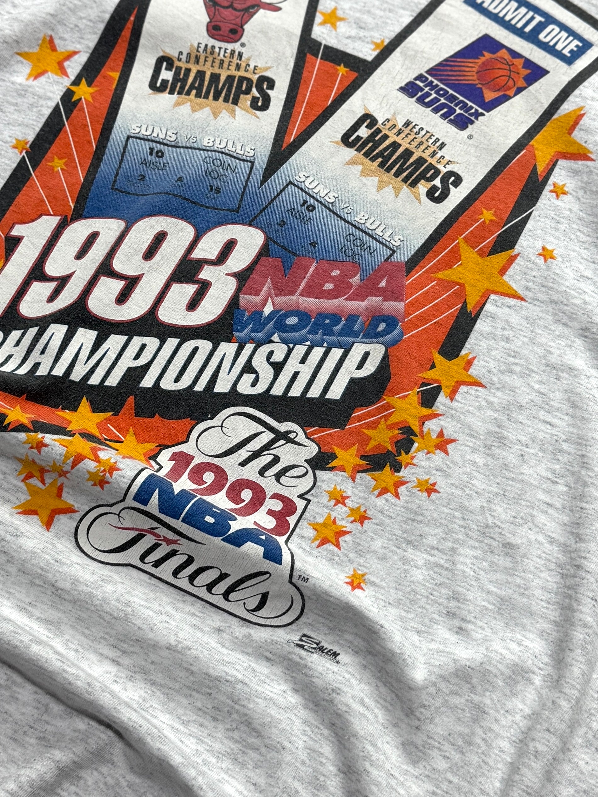 Vintage 1993 NBA World Championship Bulls Vs Suns Tee (L)
