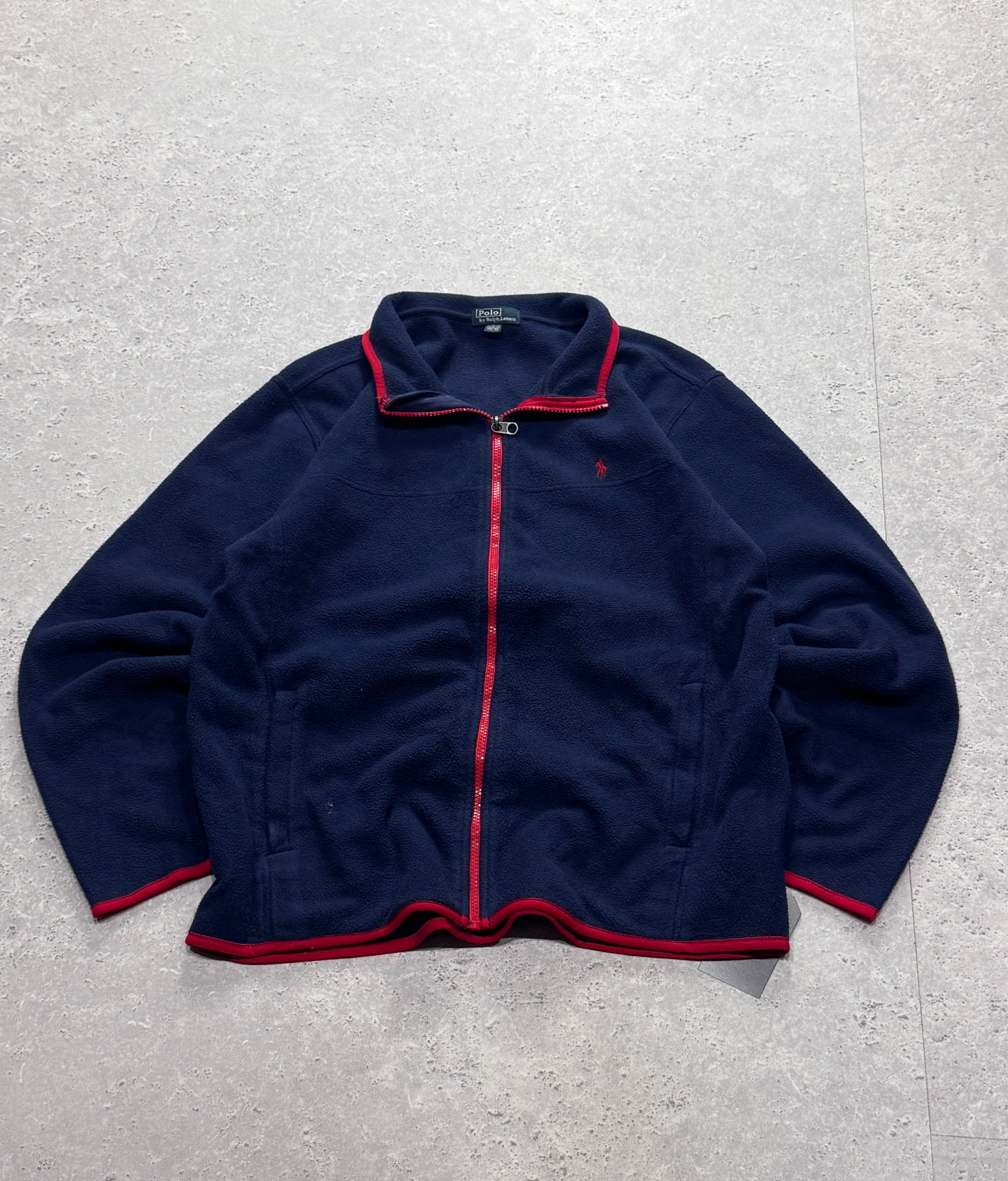 Vintage Polo Ralph Lauren Fleece Zip Sweater (M)