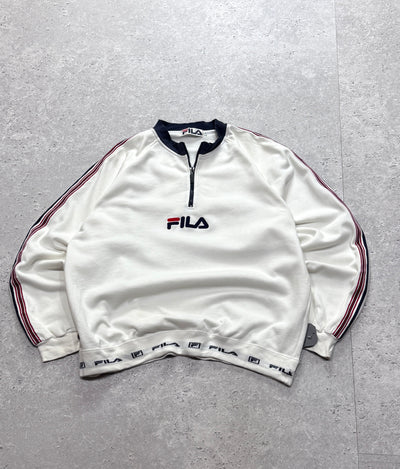 Vintage 90s Fila Quarter Zip Sweater (M)