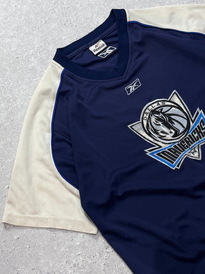 Vintage 2000s Reebok X Dallas Mavericks NBA Training Tee (L)