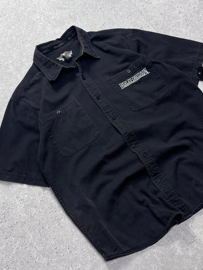 Vintage Harley Davidson Button Up Shirt (L)