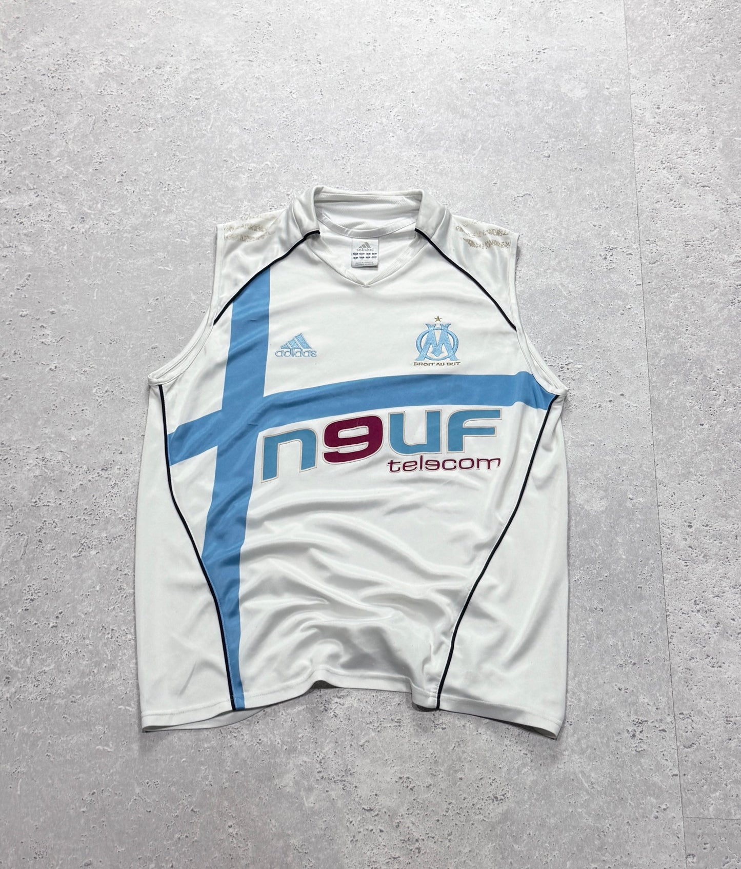 Vintage 2000s Adidas X Marseille Football Tank (M)