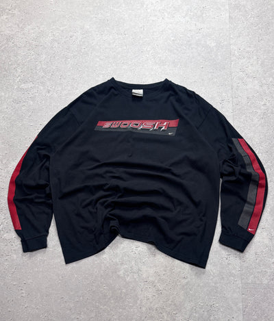 Vintage 2000s Nike Swoosh Long Sleeve Tee (XL)