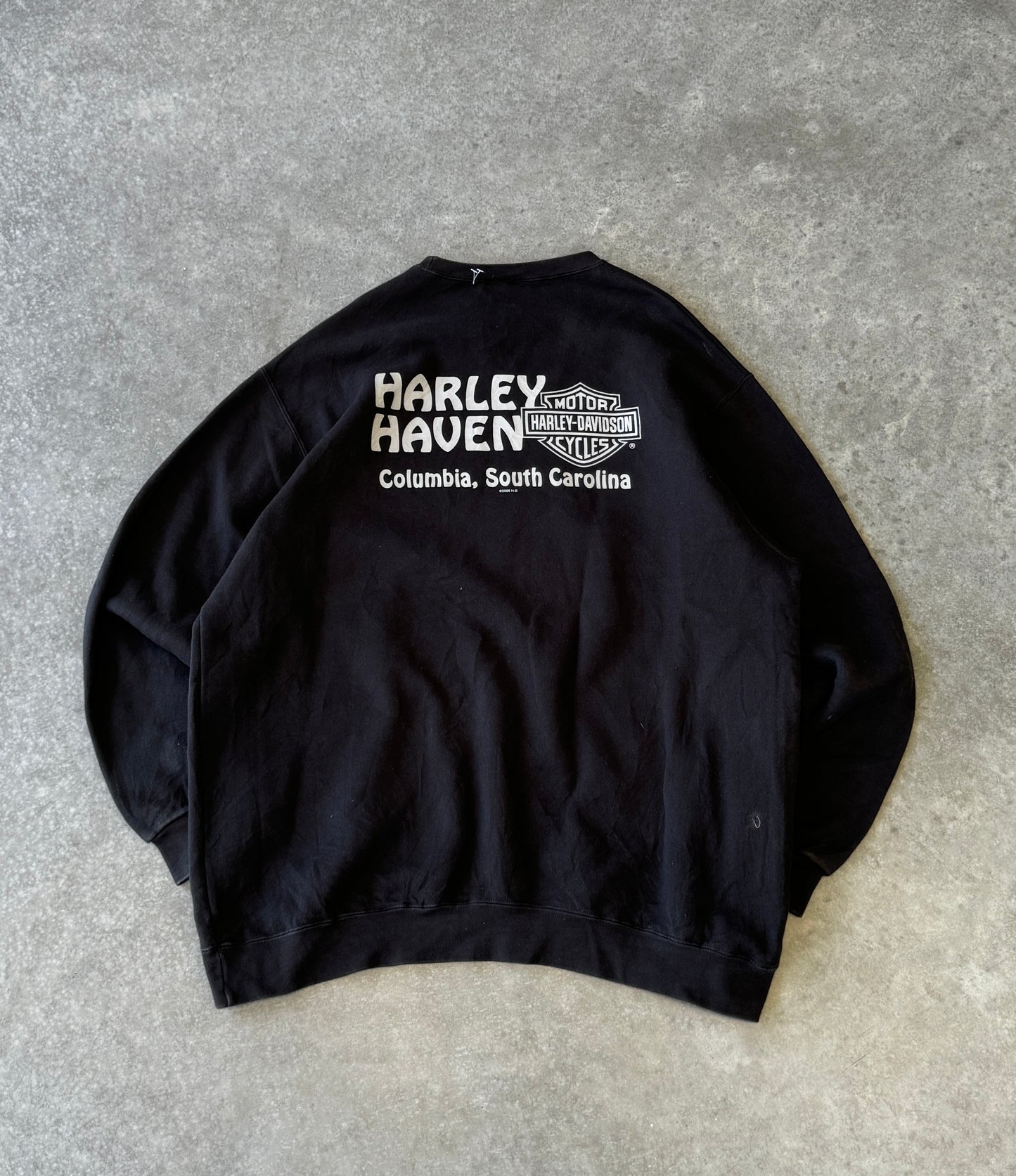 Vintage Harley Davidson Logo Sweater (2XL)