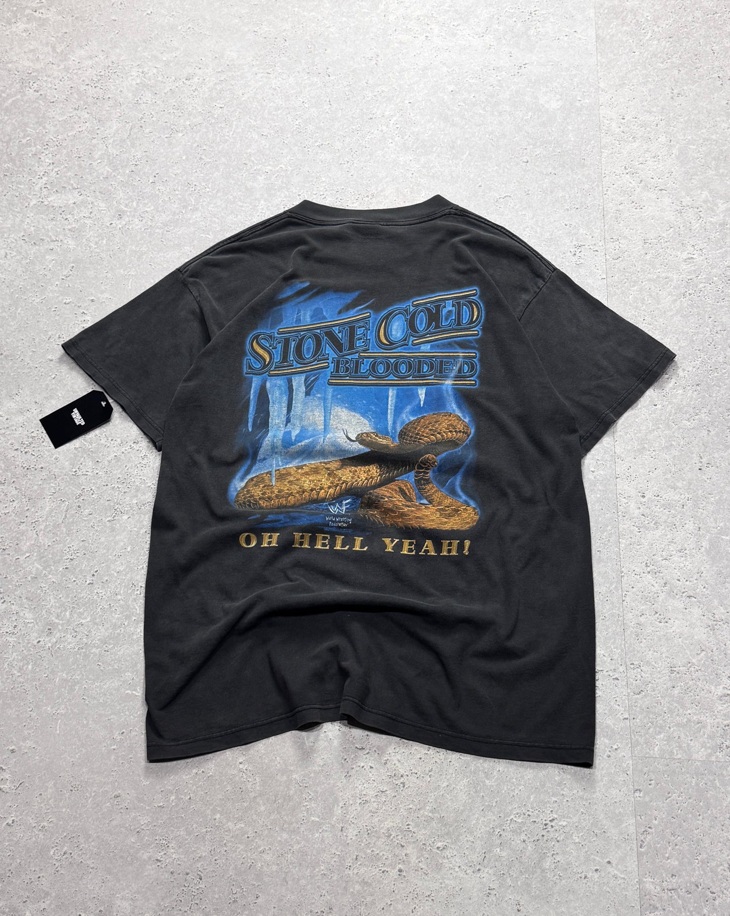 Vintage 90s WWF Steve Austin "Stone Cold Blooded" Tee (XL)