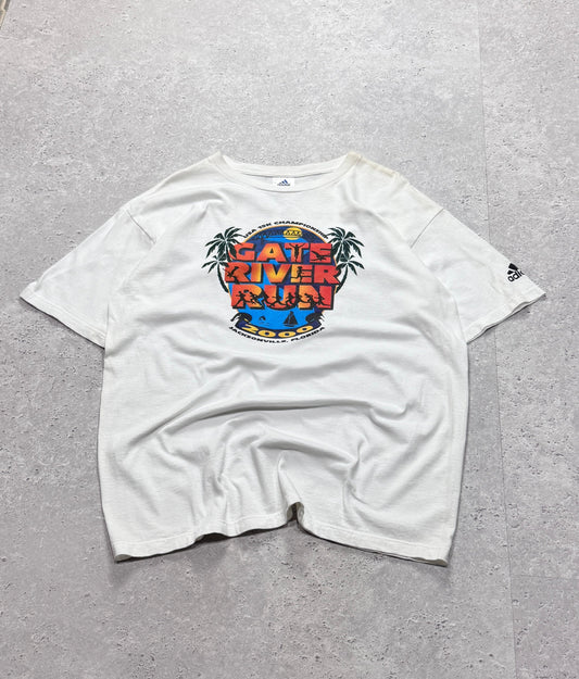 Vintage 2000s Adidas Gate River Run Marathon Tee (XL)