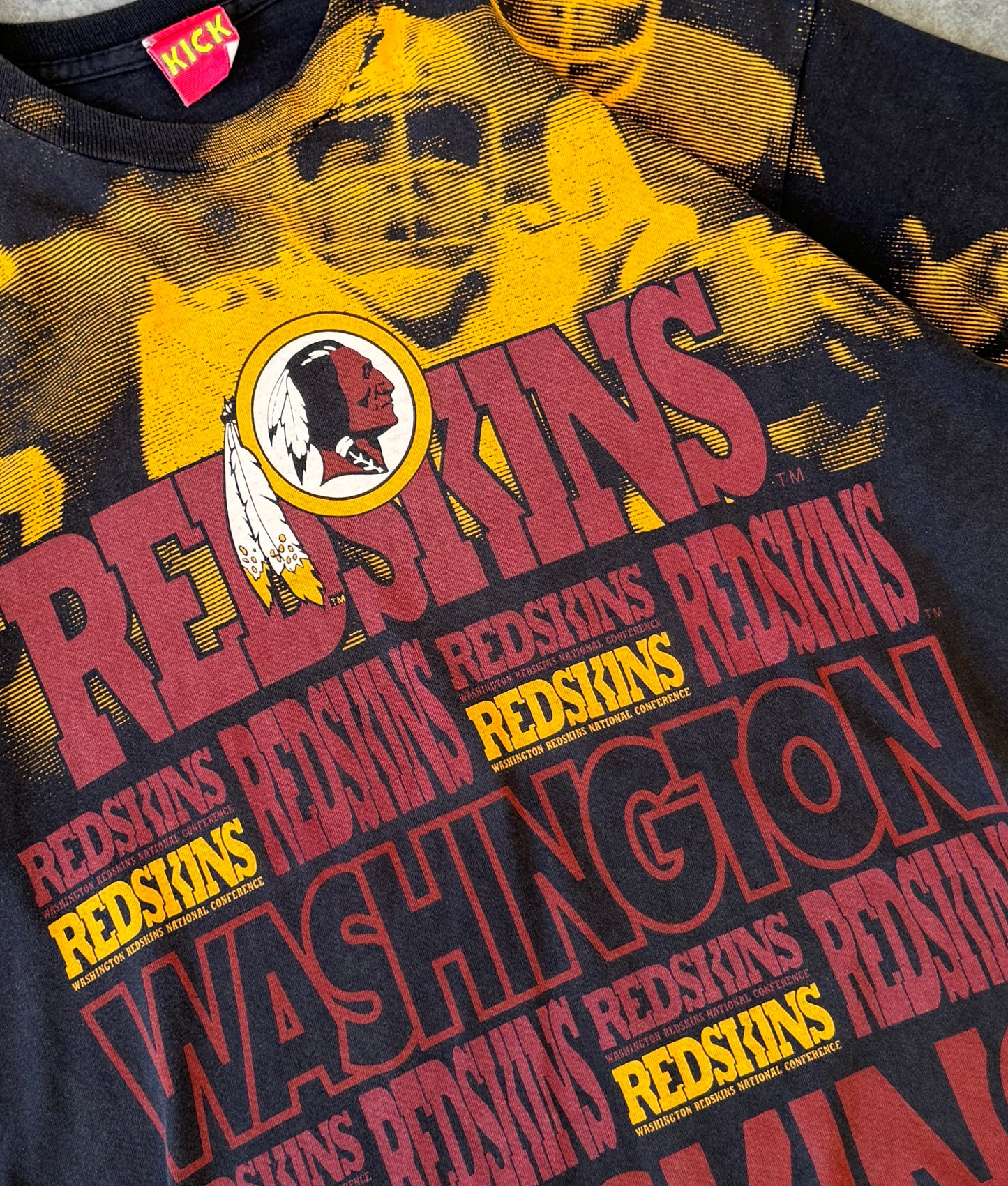 Vintage 90s Washington Redskins AOP Tee (XL)