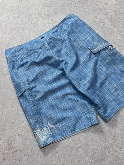 Vintage 2000s Quiksilver Plaid Boardshorts (32")