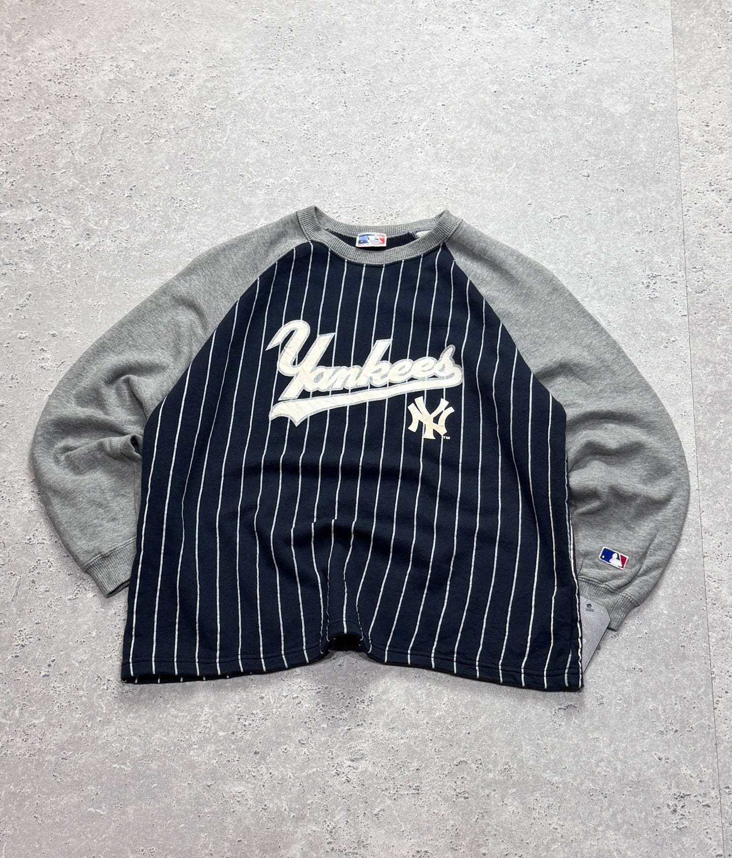 Vintage 2000s New York Yankees Striped Sweater (XS)