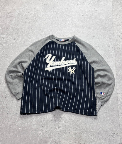 Vintage 2000s New York Yankees Striped Sweater (XS)
