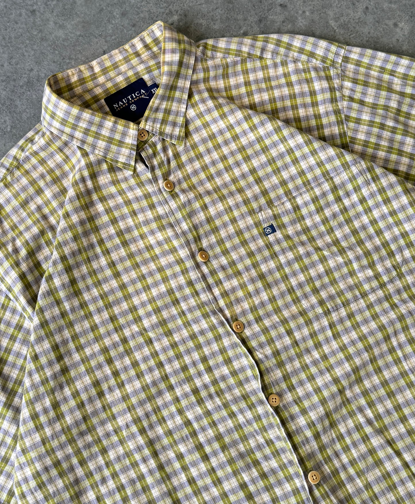 Vintage 00s Nautica Jeans Button Up Shirt (2XL)