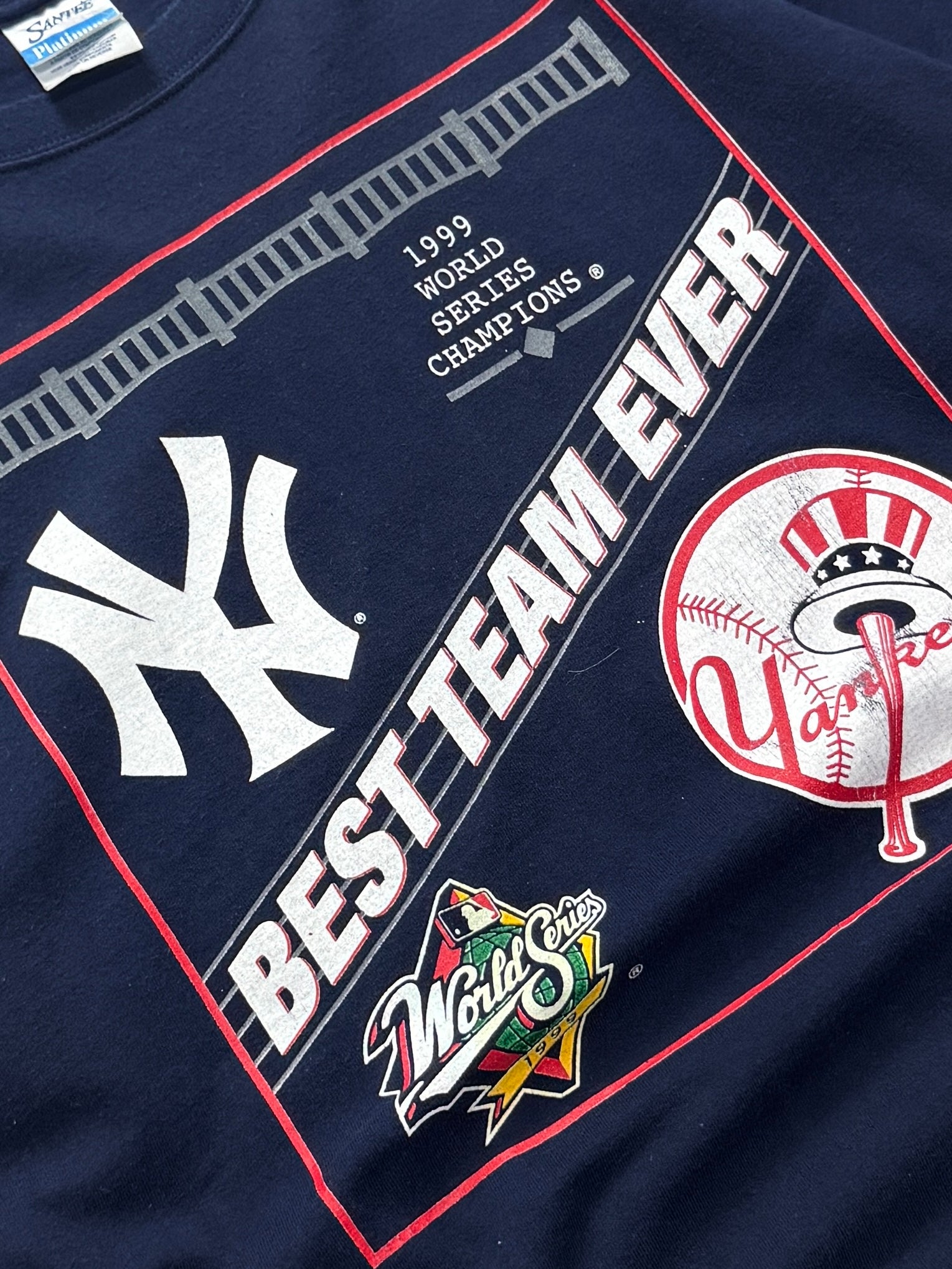 Vintage 1999 New York Yankees World Series Long Sleeve Tee (XL)