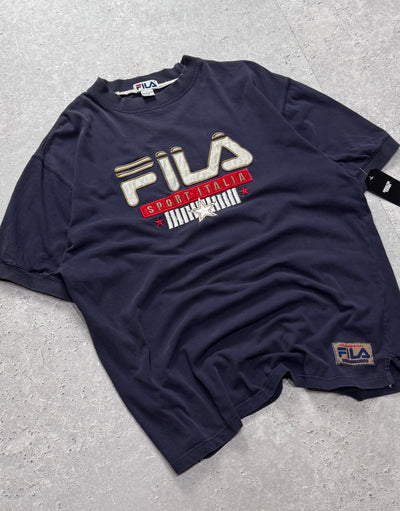 Vintage 90s Fila Embroidered Tee (XL)