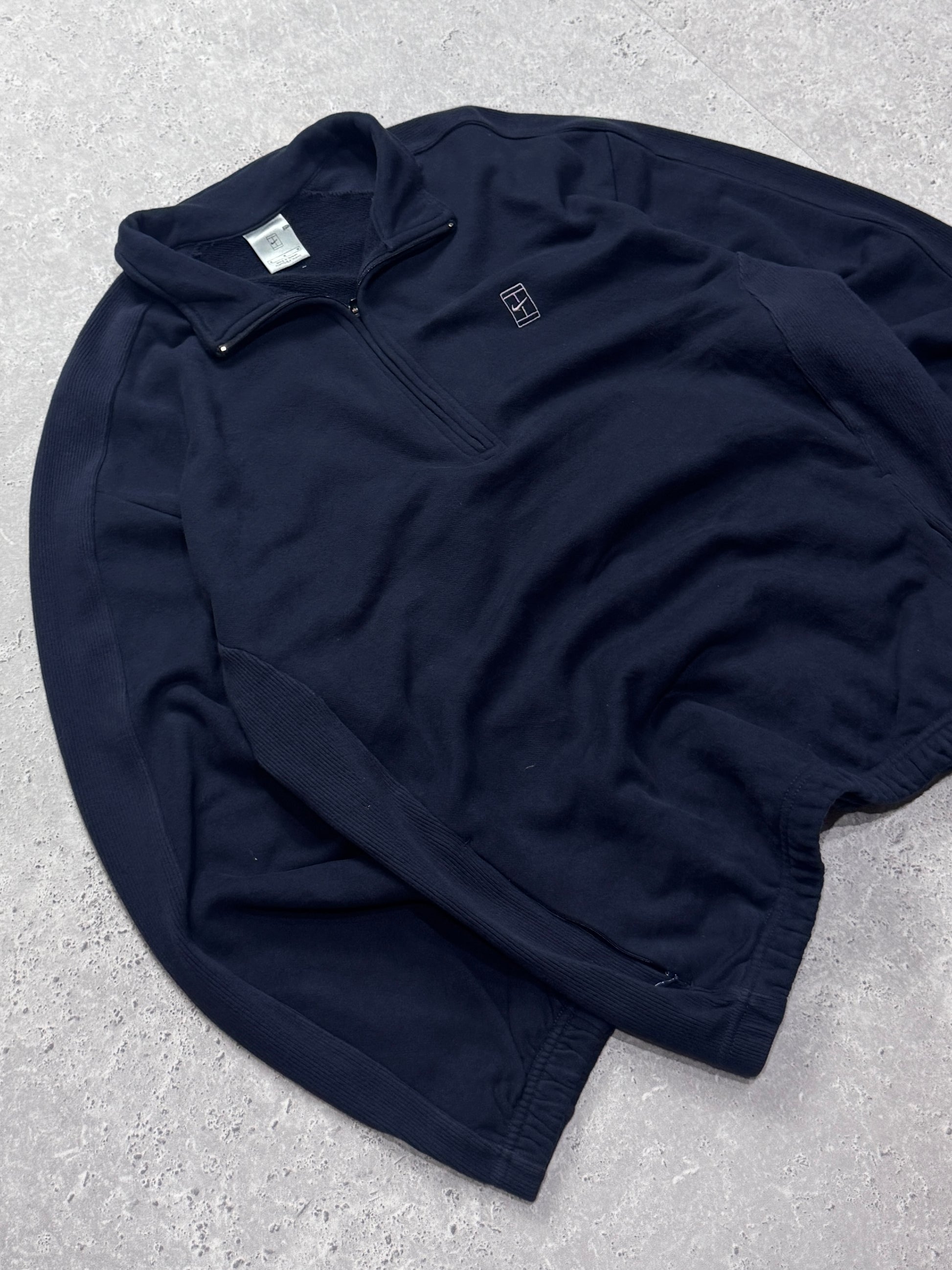 Vintage 2000s Nike Tennis Quarter Zip Sweater (L)