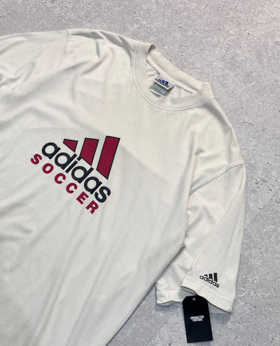 Vintage 90s Adidas Soccer Logo Tee (2XL)