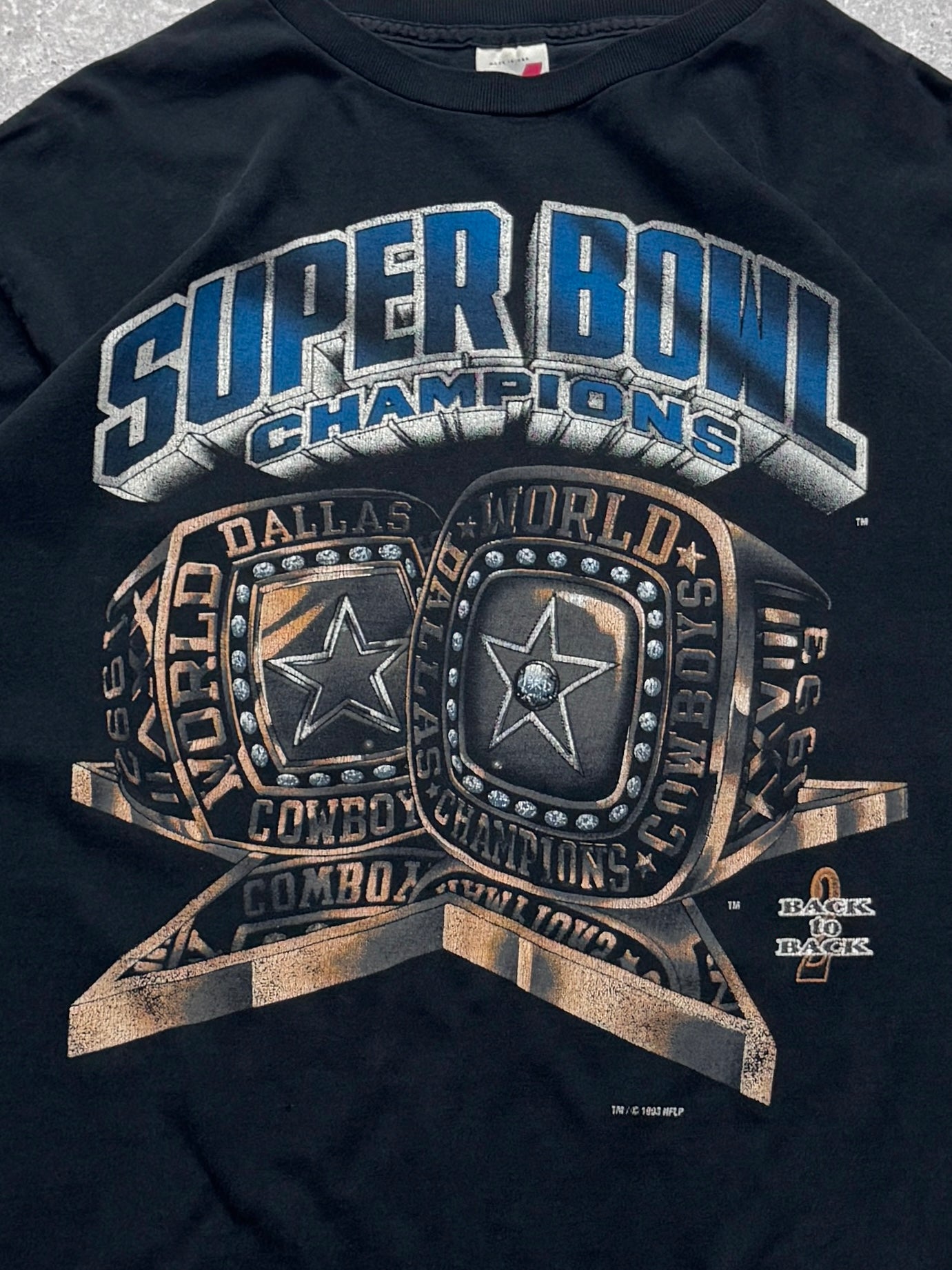 Vintage 1994 Dallas Cowboys NFL Superbowl Rings Tee (XL)