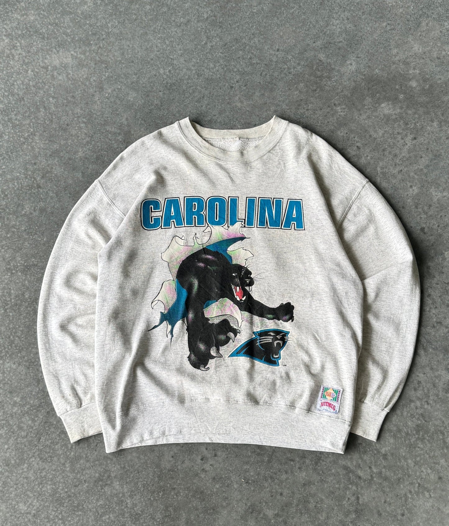 Vintage 90s Nutmeg x Carolina Panthers Sweater (XL)