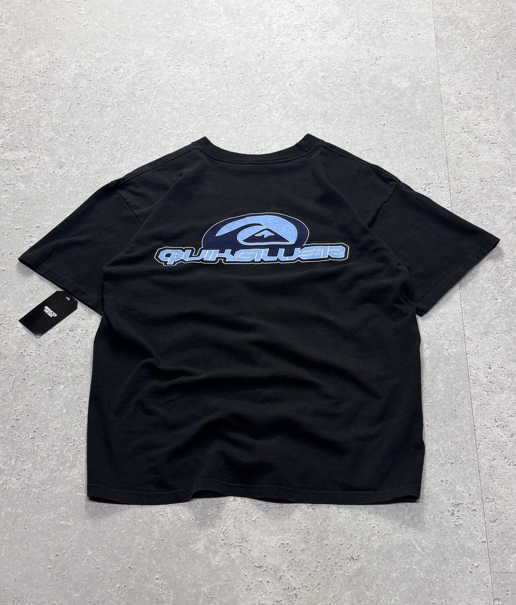 Vintage 90s Quiksilver Spellout Surf Tee (L)