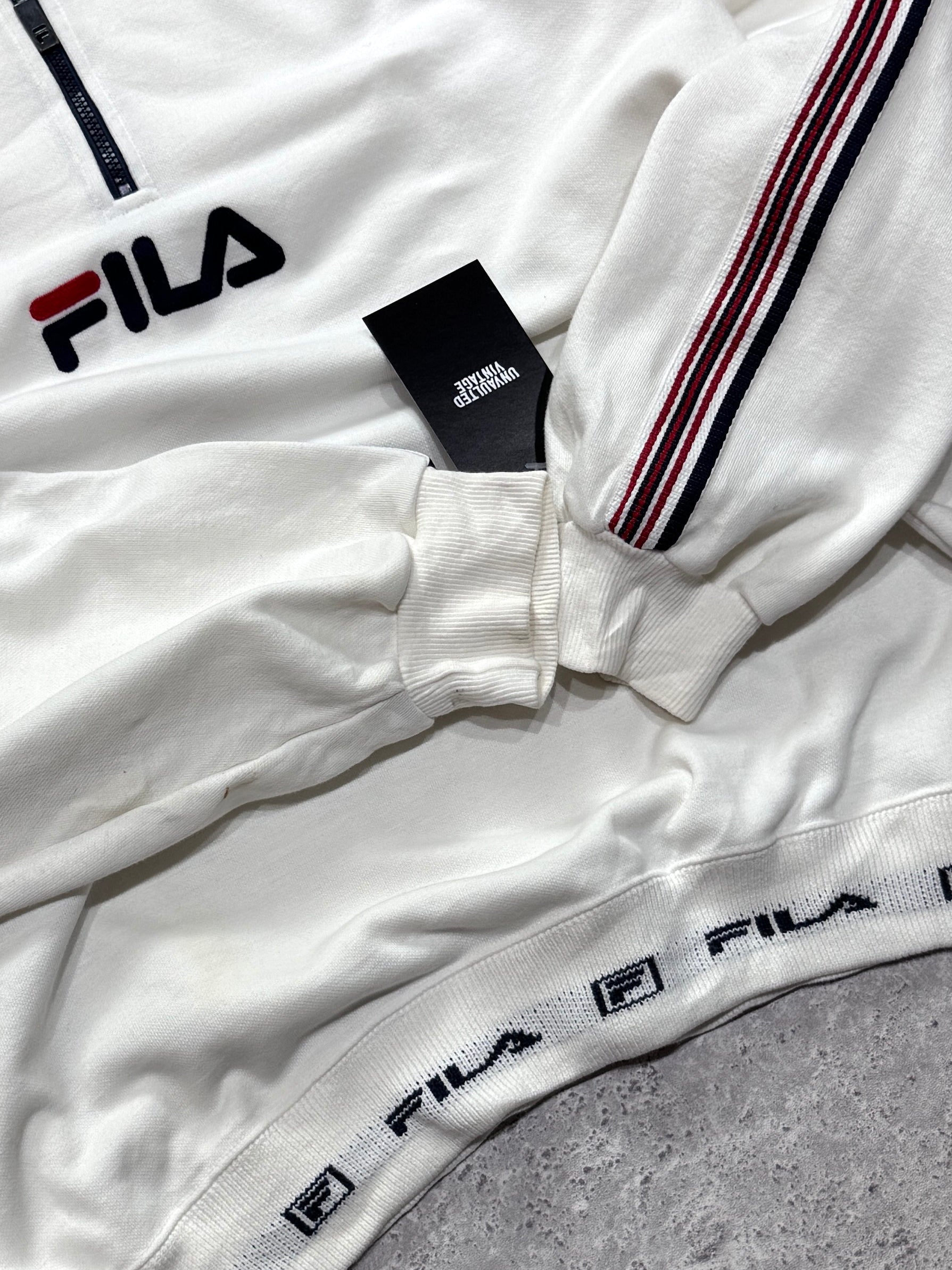 Vintage 90s Fila Quarter Zip Sweater (M)