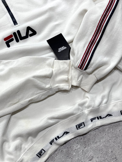 Vintage 90s Fila Quarter Zip Sweater (M)