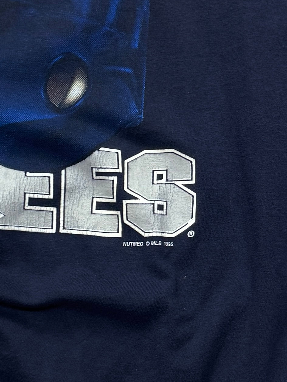 Vintage 90s New York Yankees MLB Helmet Tee (XL)