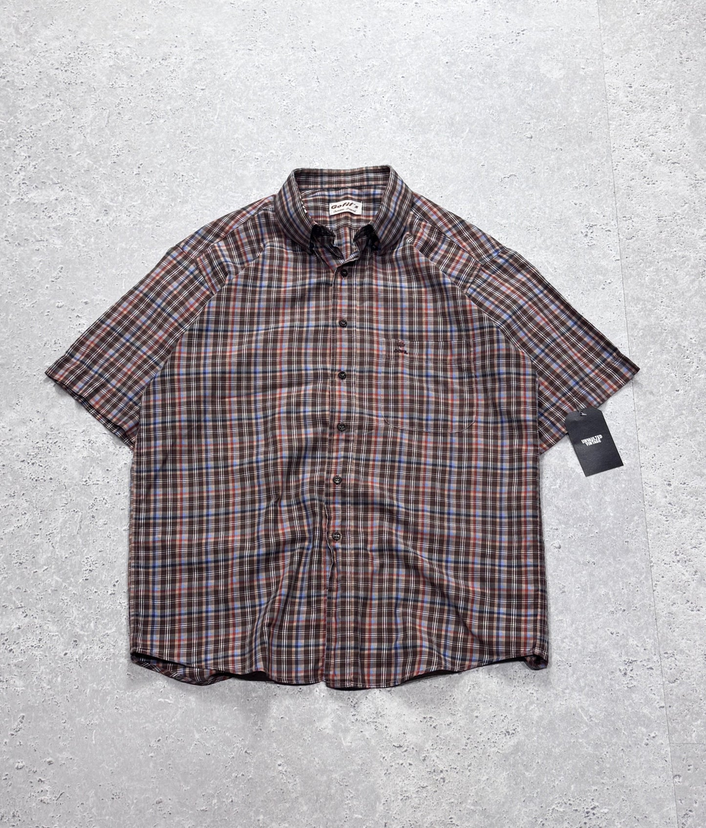 Vintage 2000s Plaid Button Up Shirt (L)