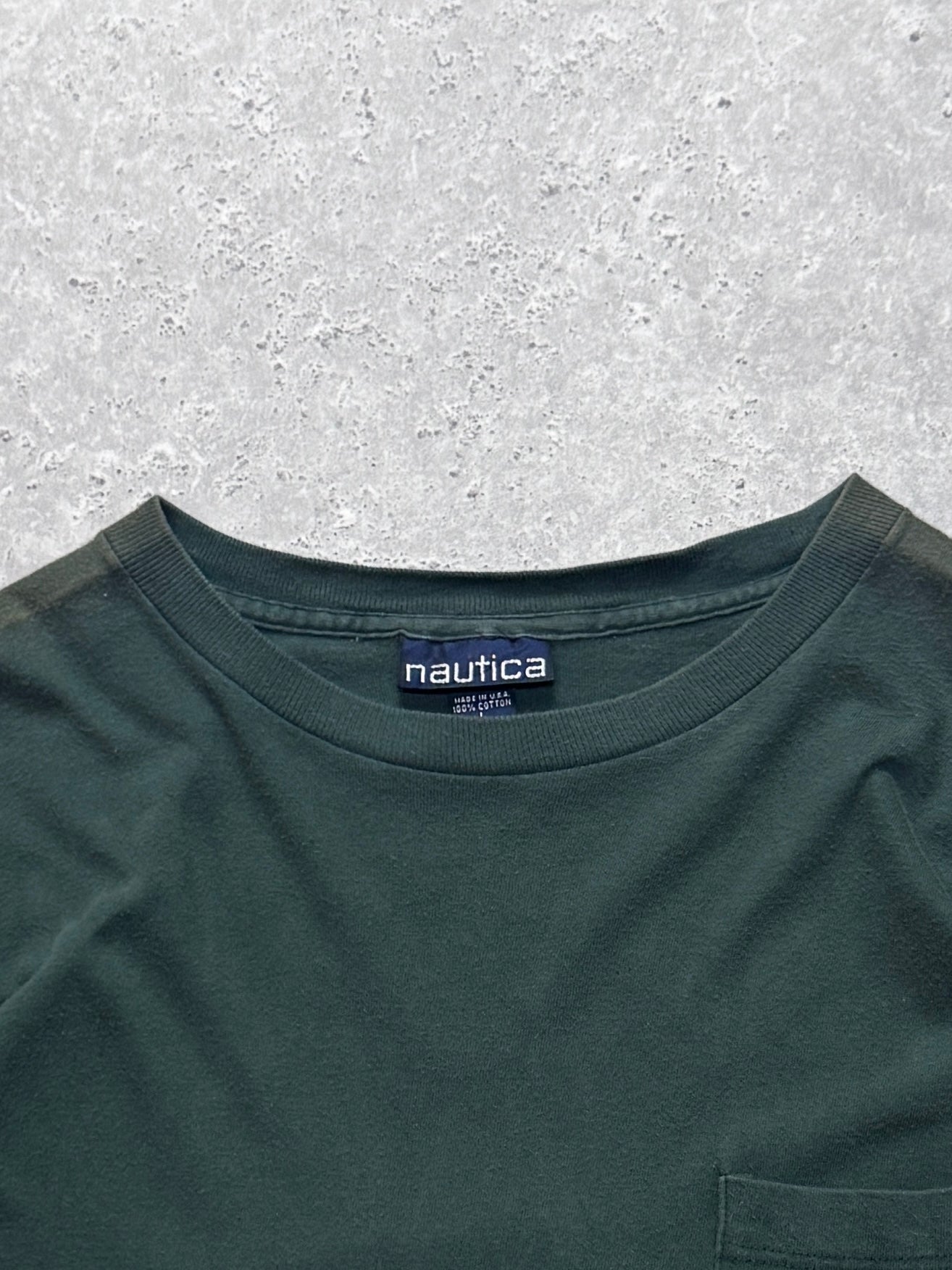Vintage 90s Nautica Pocket Tee (L)