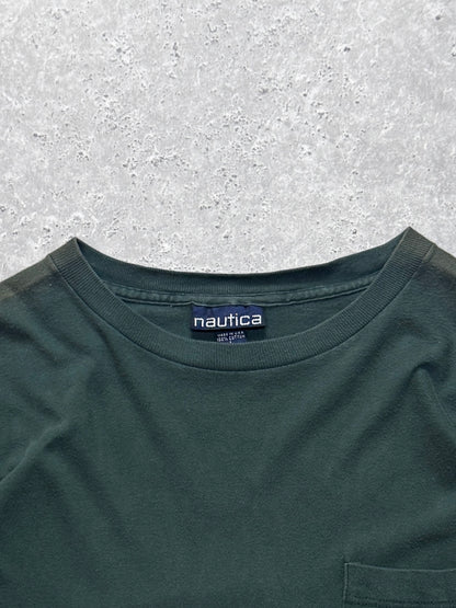 Vintage 90s Nautica Pocket Tee (L)