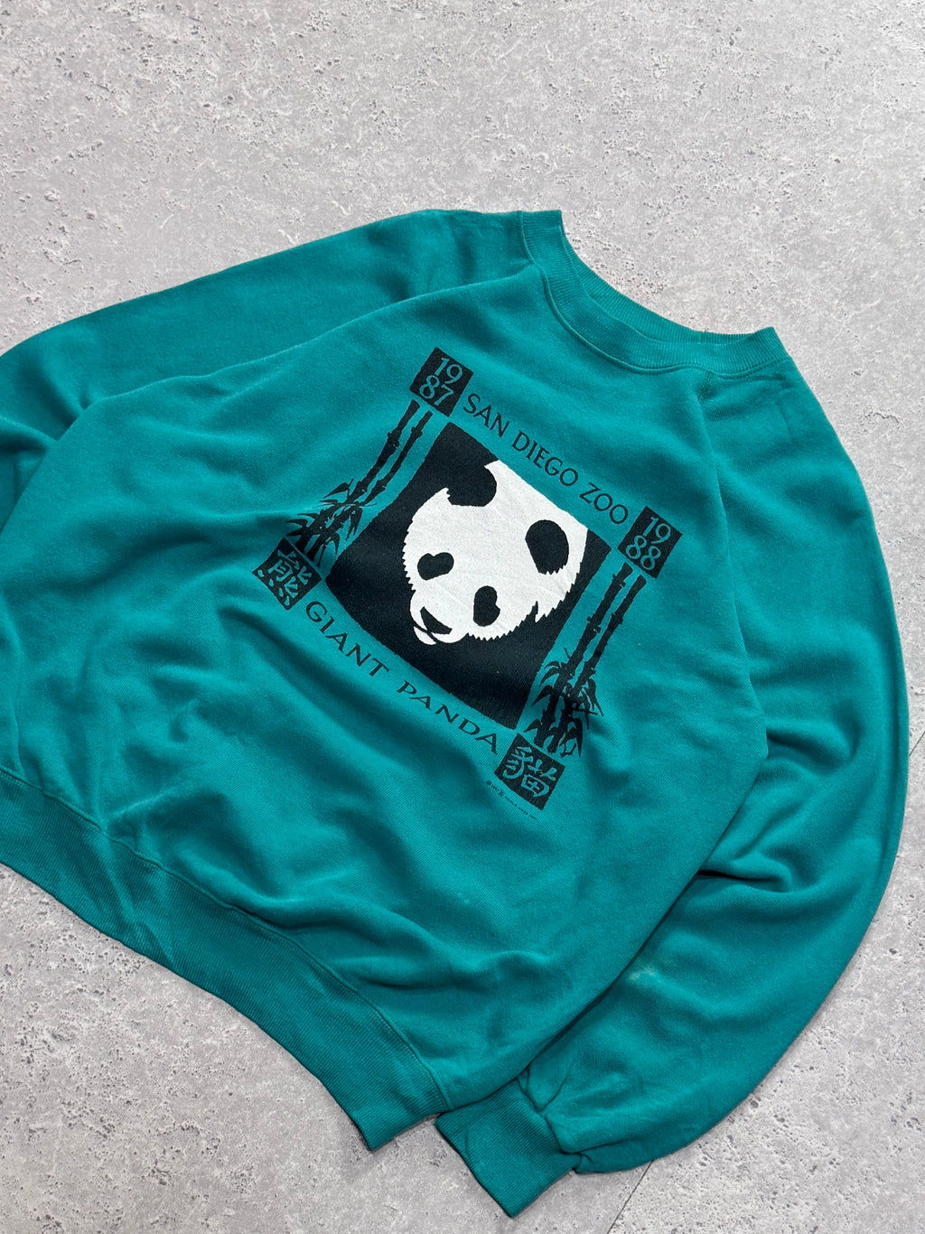 Vintage 80s San Diego Zoo Panda Graphic Sweater (M)