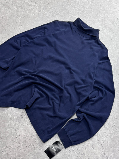 Vintage 90s Essential Mock Neck Long Sleeve Tee (XL)