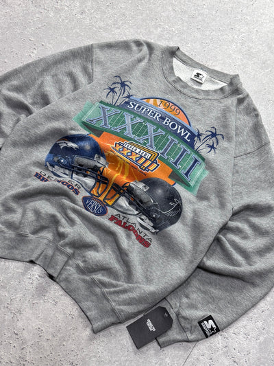 Vintage 1999 NFL Superbowl Broncos Vs Falcons Sweater (L)