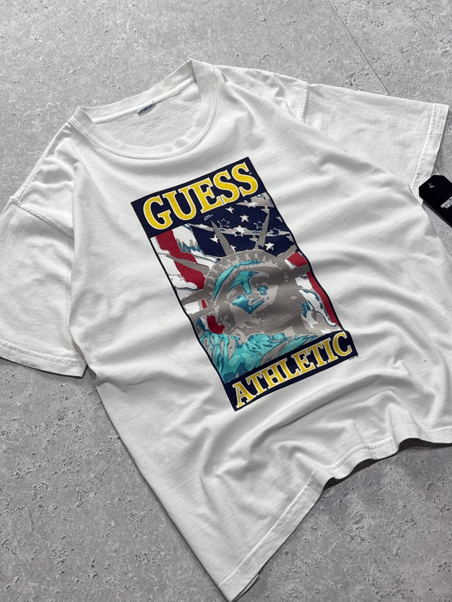 Vintage 90s Guess Athletic Branded Tee (M)