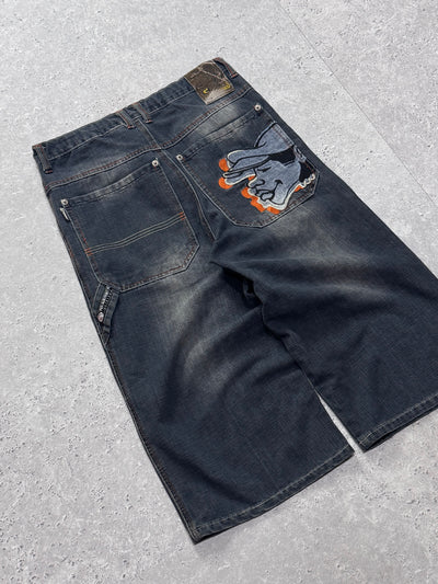 Vintage Y2K Baggy Graphic Carpenter Jorts (28”)